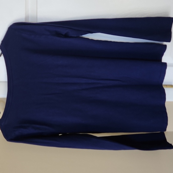 LOFT Women's Navy Blue Long Sleeve Top, Medium - Picture 4 of 4